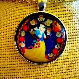 COPY - • SNOW WHITE & seven DWARFS cartoon Necklace •
